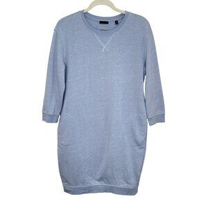 ATM Anthony Thomas Melillo Light Blue Tunic Sweatshirt Dress, M